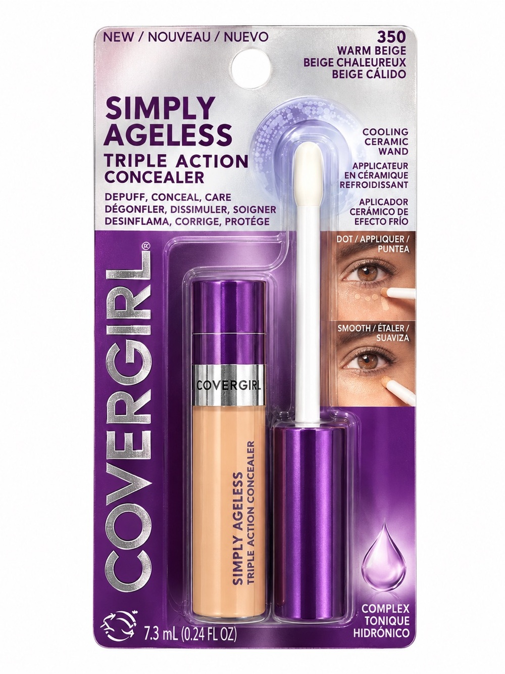 COVERGIRL Simply Ageless Triple Action Concealer - Warm Beige